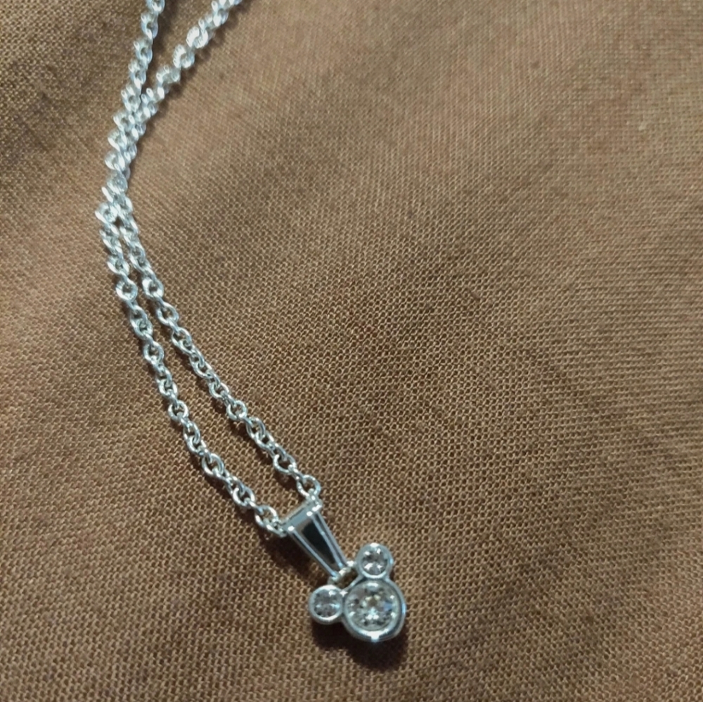 Mickey Mouse Disney Sterling Silver Necklace